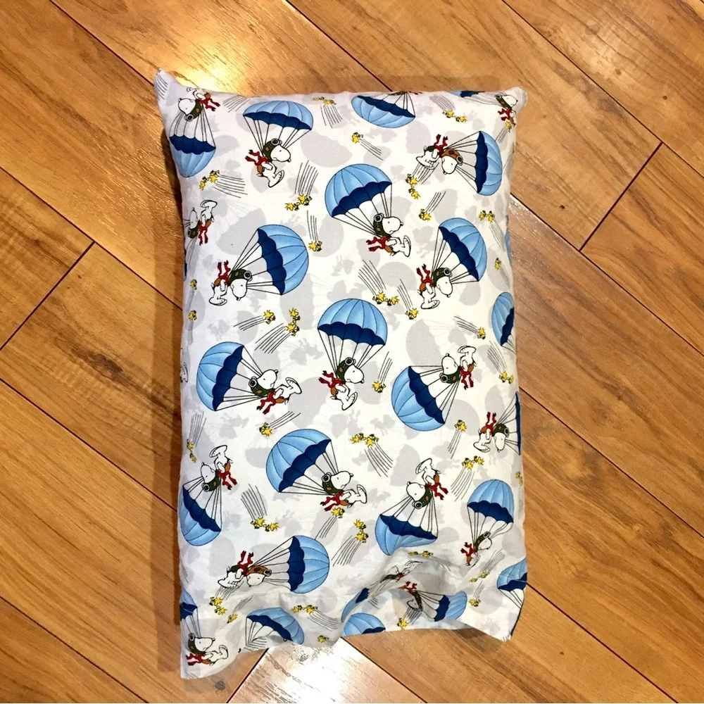Snoopy Peanuts pillow travel airplane car size removable case washable r…